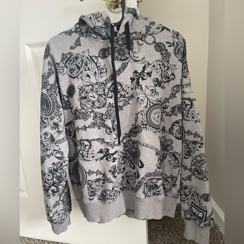 Versace jeans conture hoodie grey S